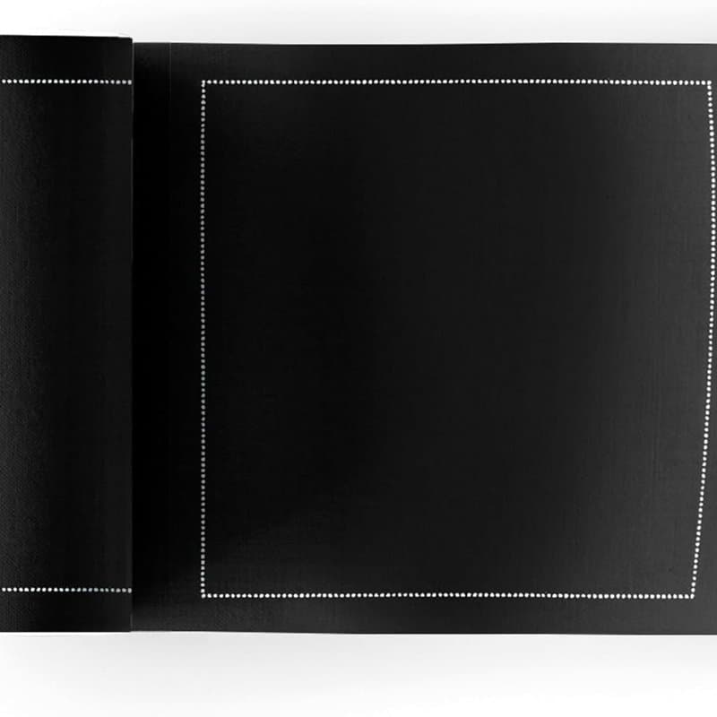 Cotton Cocktail Napkins Black - 2 Rolls (250 Count Each) - Image 1